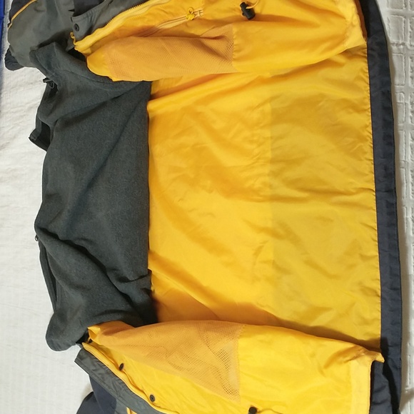 Columbia Fire Ridge Vintage Winter 3 In 1 Coat, Yellow And Gray, Men Size Large - Picture 10 of 12